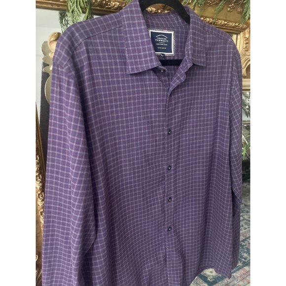 Charles Tyrwhitt London Button-Down Collar Brushed Flannel Slim Fit Shirt - SZ L - Picture 2 of 9
